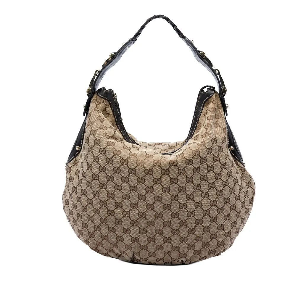 Gucci Medium GG Canvas Pelham Hobo Beige Very good - Front View