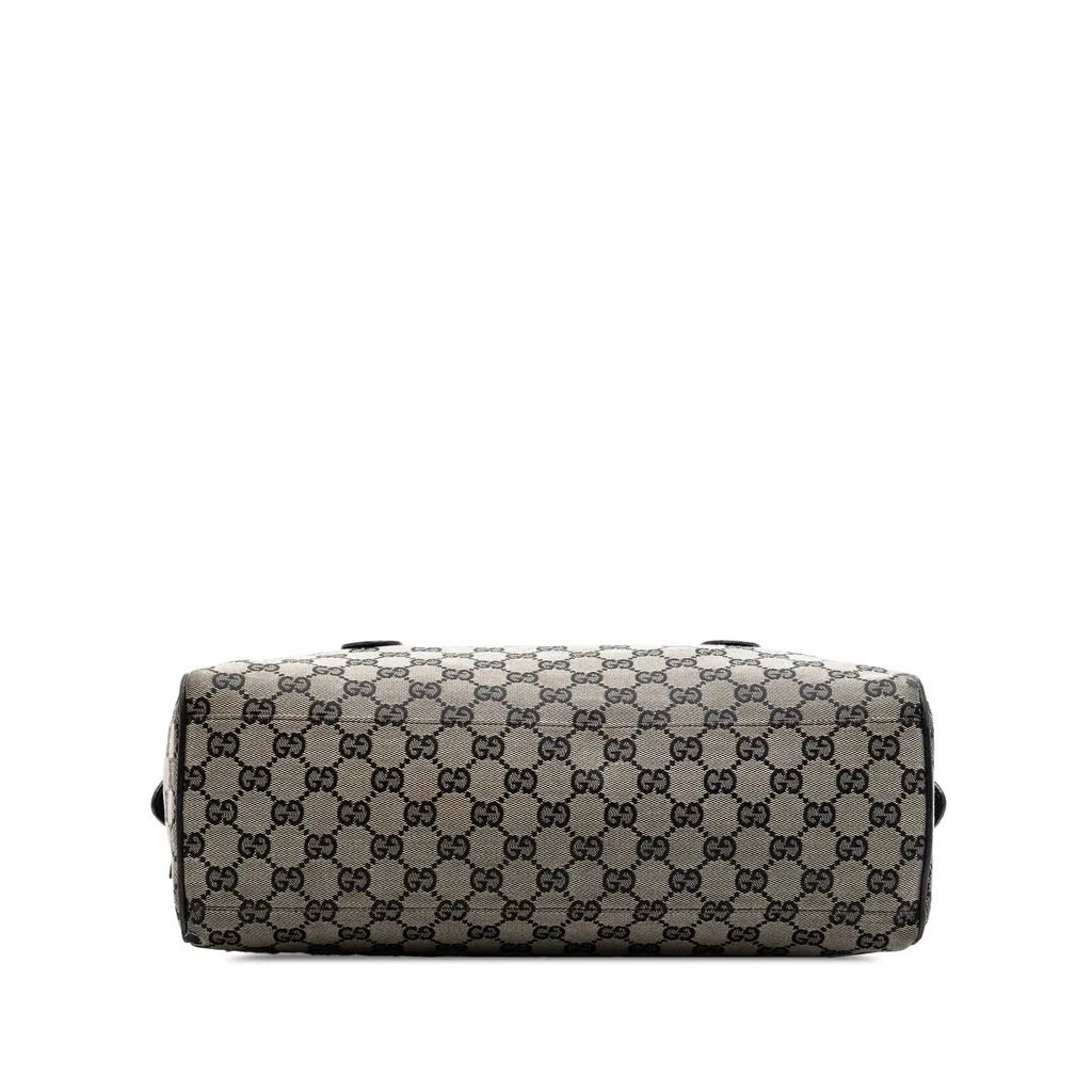 Gucci GG Canvas Boston Bag Beige Canvas Good - Inside View