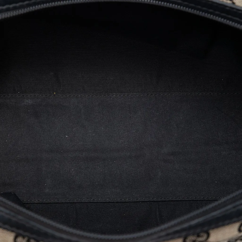 Gucci GG Canvas Boston Bag Beige Canvas Good - Model View