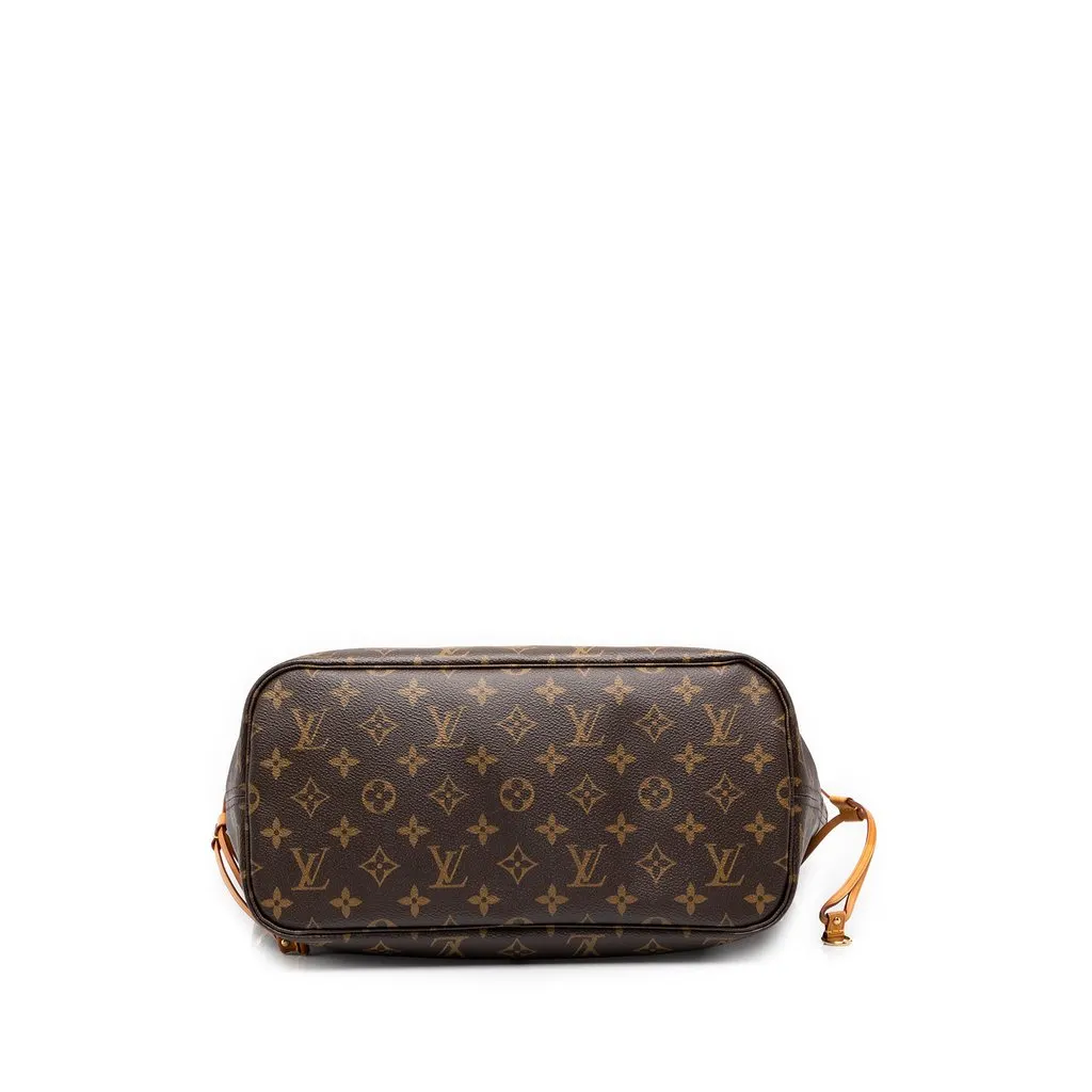 Louis Vuitton Monogram Neverfull MM Brown Canvas Good - Inside View