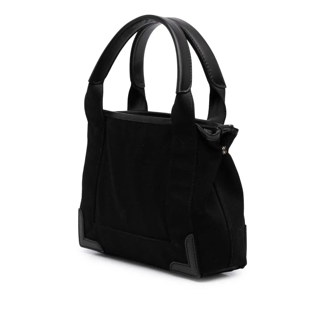 Balenciaga Denim Navy Cabas Satchel XS Black Very good - Back View