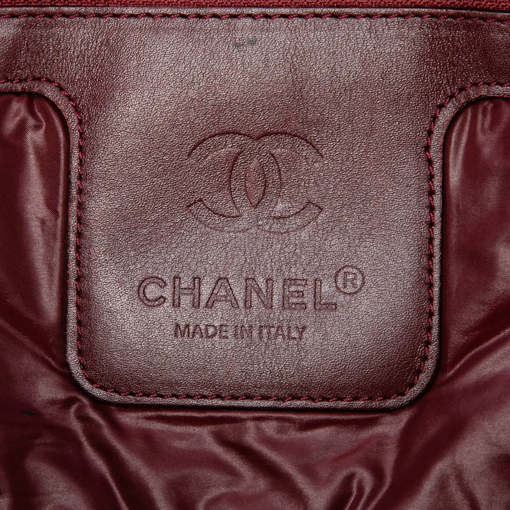 Chanel Medium Quilted Nylon Reversible Coco Cocoon Tote Black Polyamide Very good - Box View