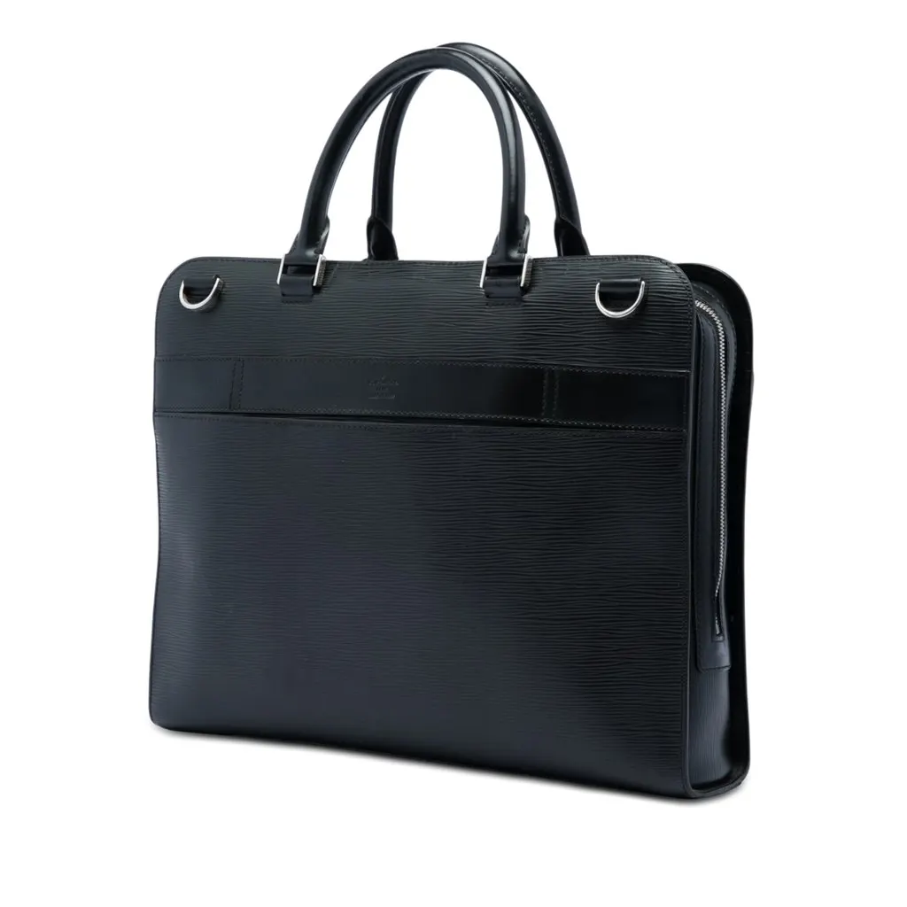 Louis Vuitton Epi Bassano GM Black Leather Very good - Back View