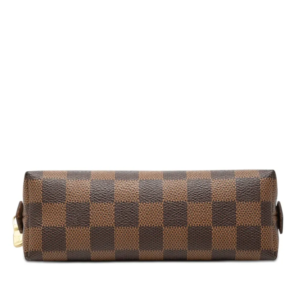 Louis Vuitton Damier Ebene Cosmetic Pouch PM Brown Canvas Very good - Inside View
