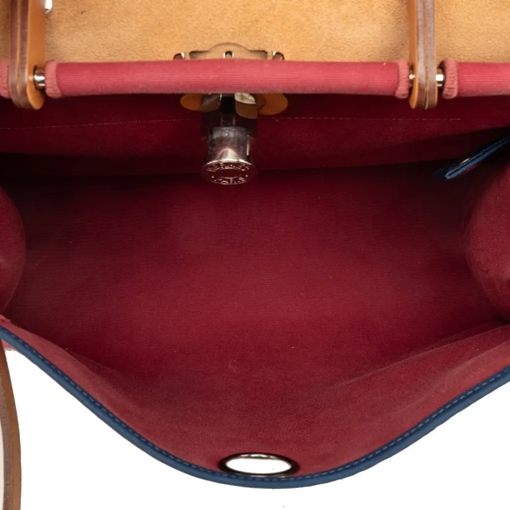Hermès Toile Herbag Zip 31 Red Very good - Model View