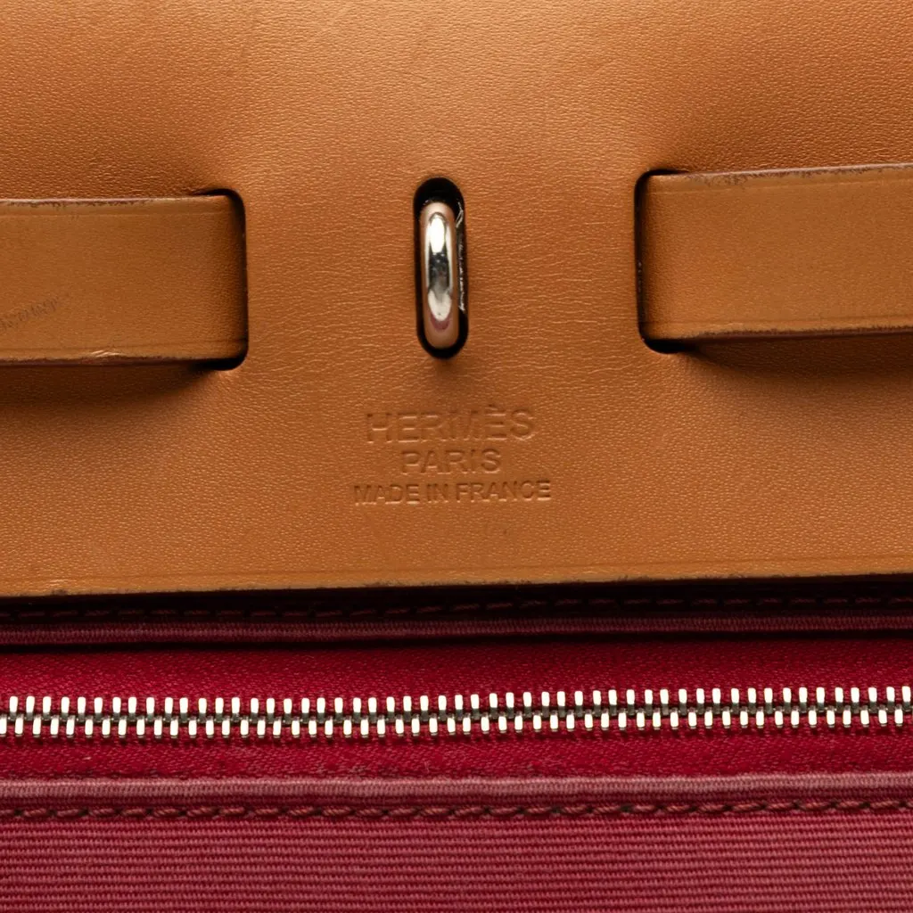 Hermès Toile Herbag Zip 31 Red Very good - Box View