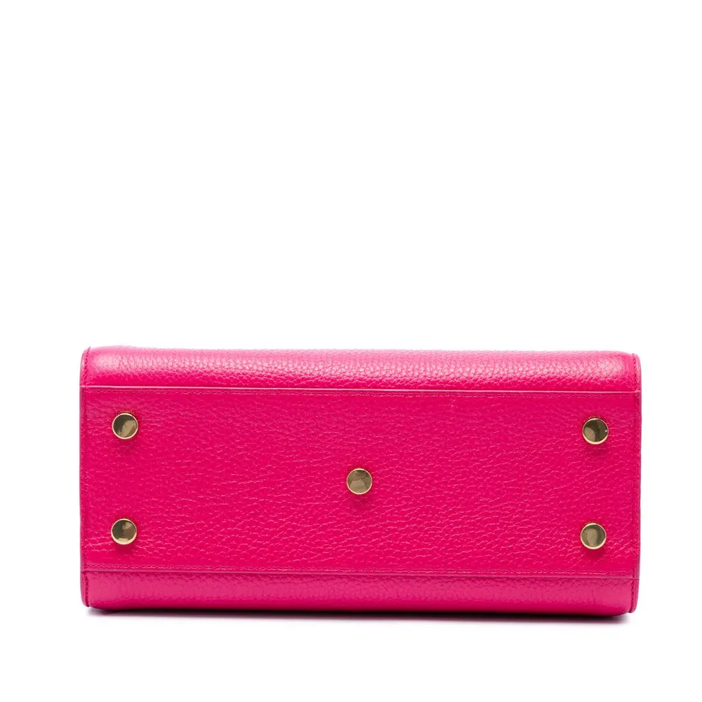 Saint Laurent Nano Grained Calfskin Sac De Jour Satchel Pink Leather Very good - Inside View