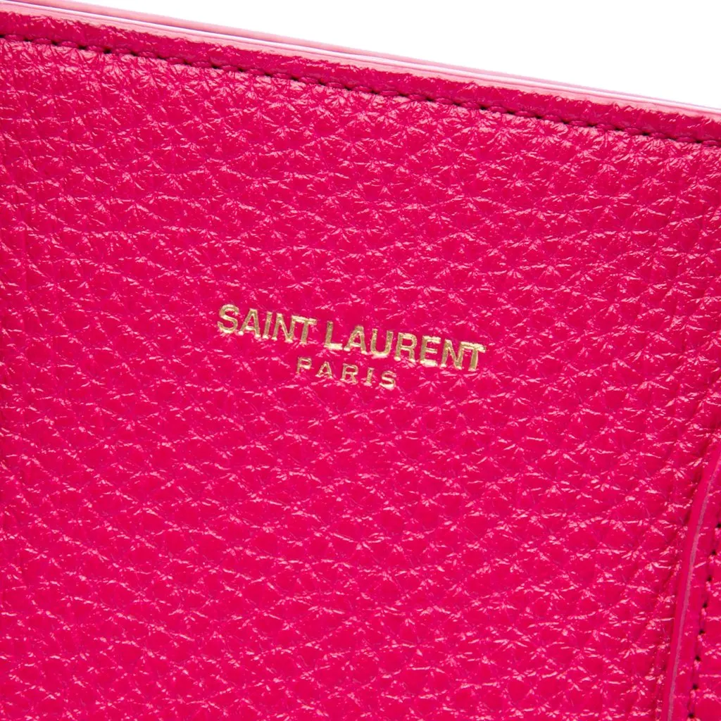 Saint Laurent Nano Grained Calfskin Sac De Jour Satchel Pink Leather Very good - Box View