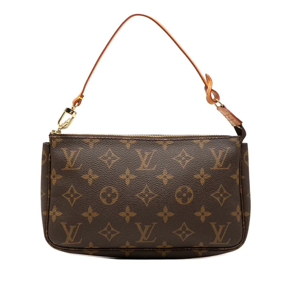 Louis Vuitton Monogram Pochette Accessoires Brown Very good - Front View
