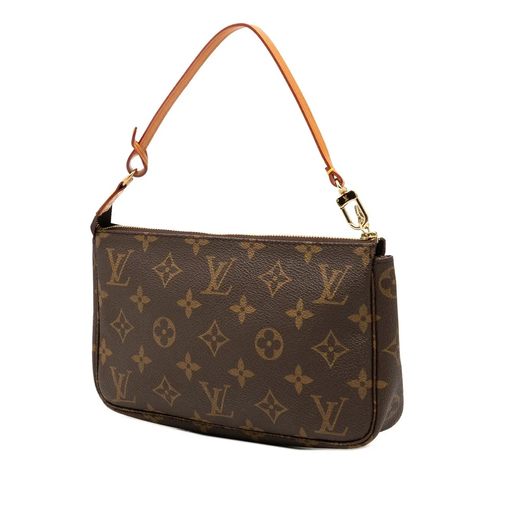 Louis Vuitton Monogram Pochette Accessoires Brown Very good - Back View