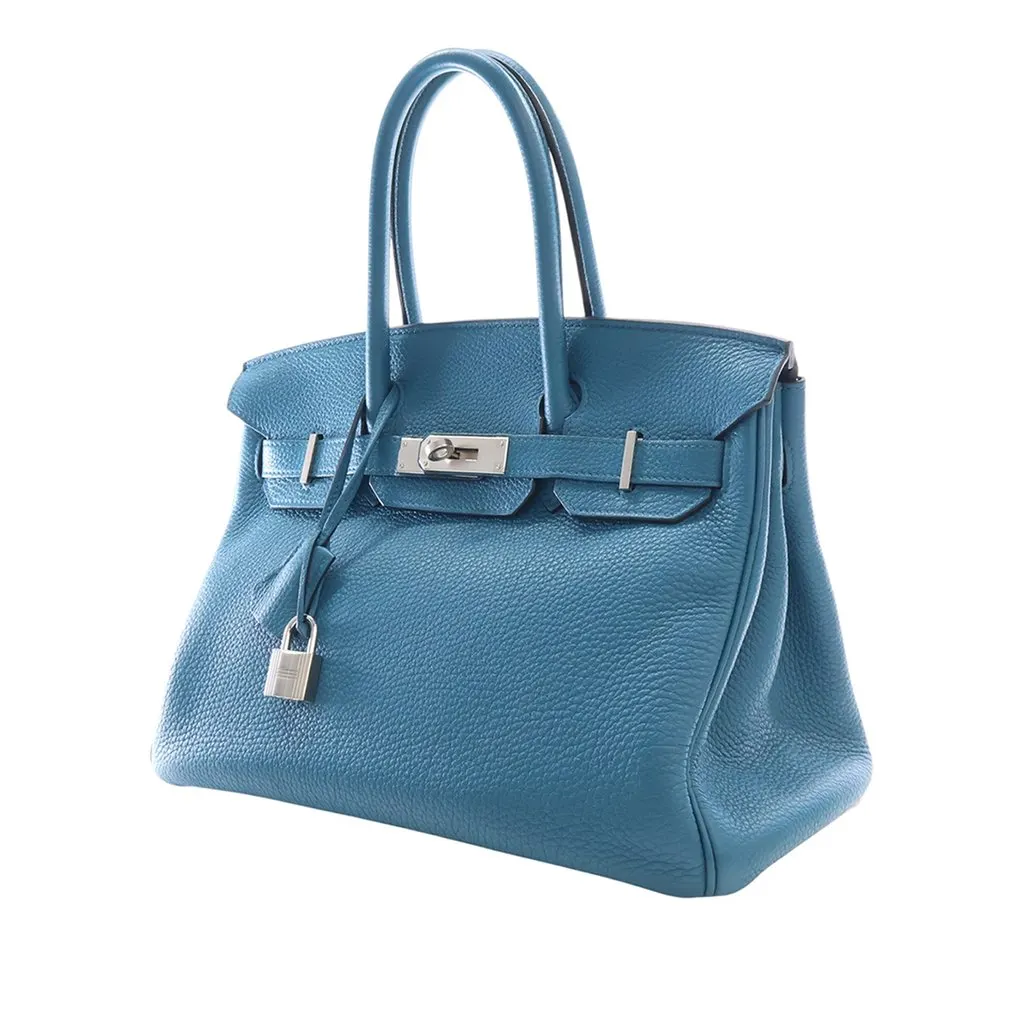 Hermès Togo Birkin Retourne 30 Blue Leather Very good - Inside View