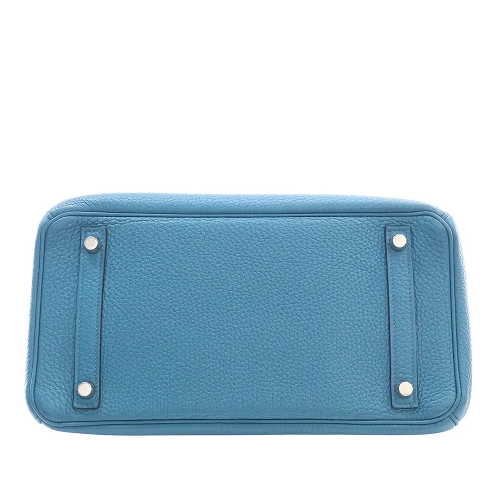 Hermès Togo Birkin Retourne 30 Blue Leather Very good - Box View