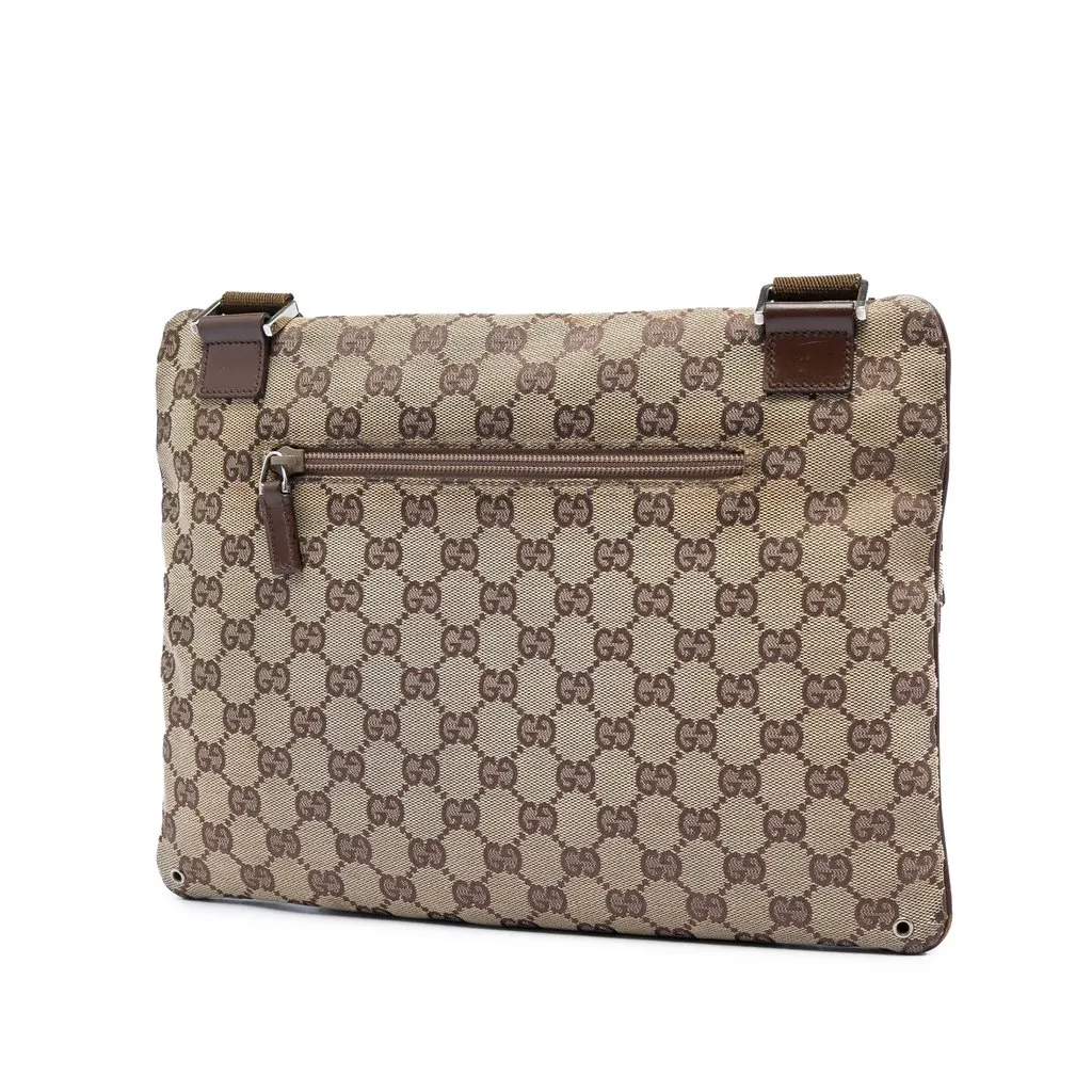 Gucci GG Canvas Crossbody Beige Very good - Back View