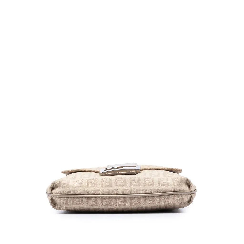 Fendi Zucchino Canvas Crossbody Brown Very good - Inside View