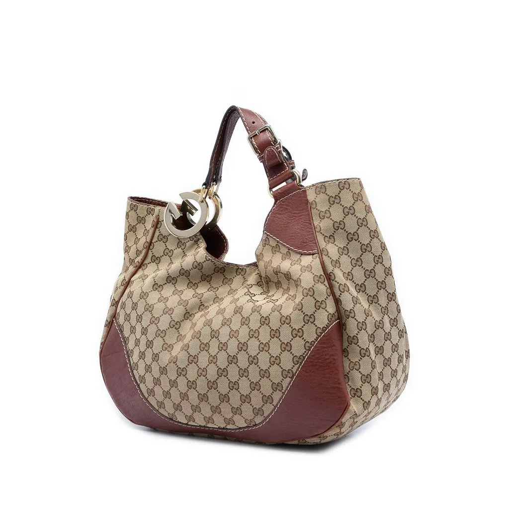 Gucci GG Canvas Charlotte Tote Beige Very good - Back View