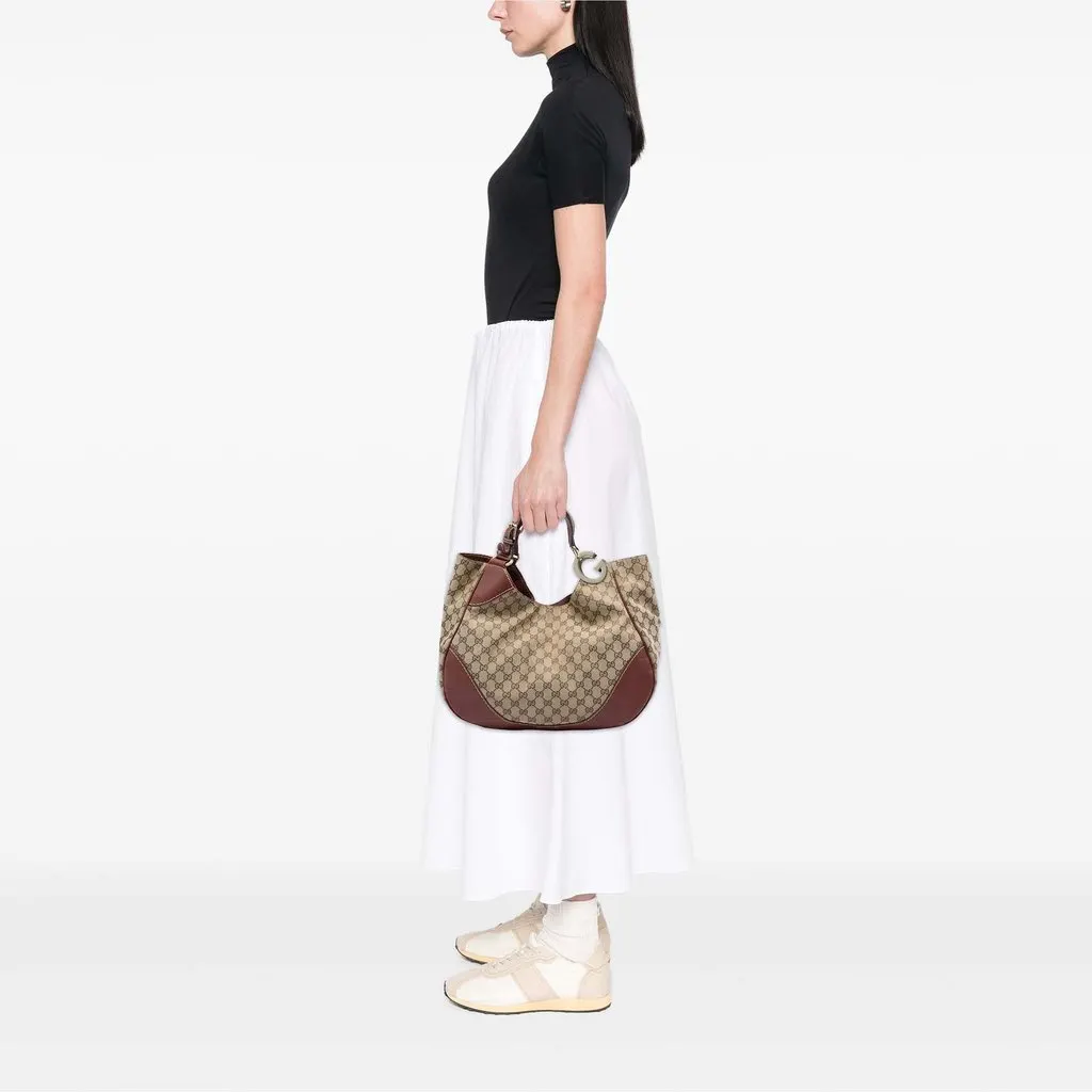 Gucci GG Canvas Charlotte Tote Beige Very good - Box View