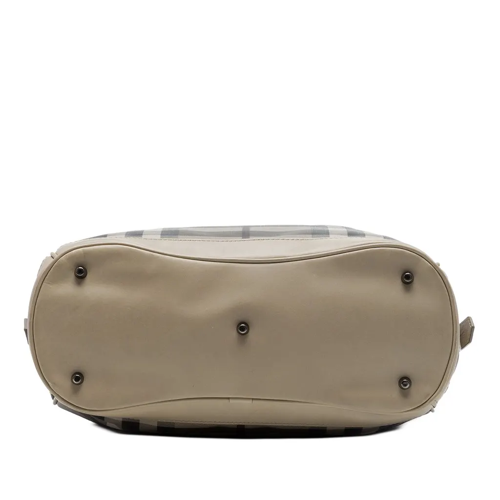Burberry Medium Smoke Check Coated Canvas Walden Belted Hobo MultiColor Very good - Inside View