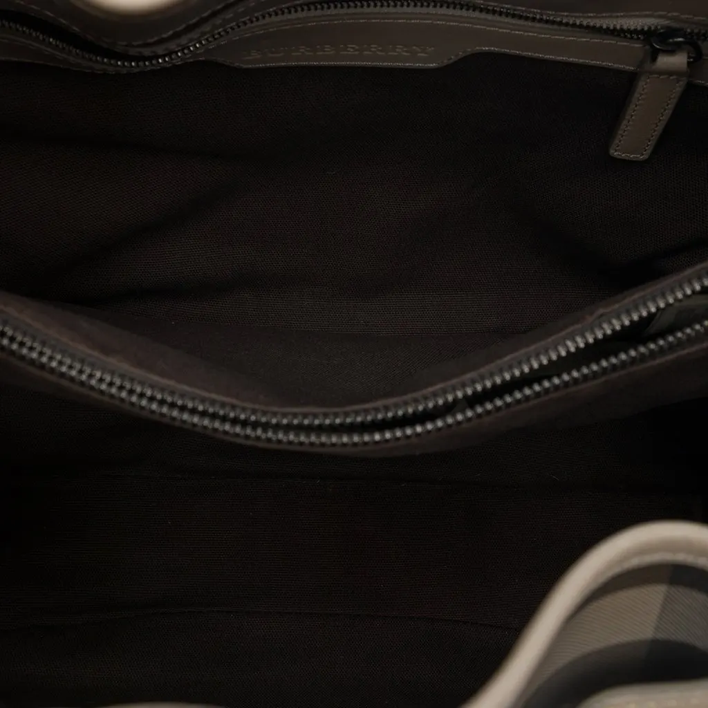 Burberry Medium Smoke Check Coated Canvas Walden Belted Hobo MultiColor Very good - Model View