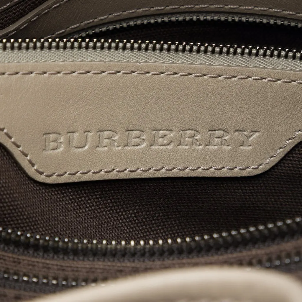 Burberry Medium Smoke Check Coated Canvas Walden Belted Hobo MultiColor Very good - Box View