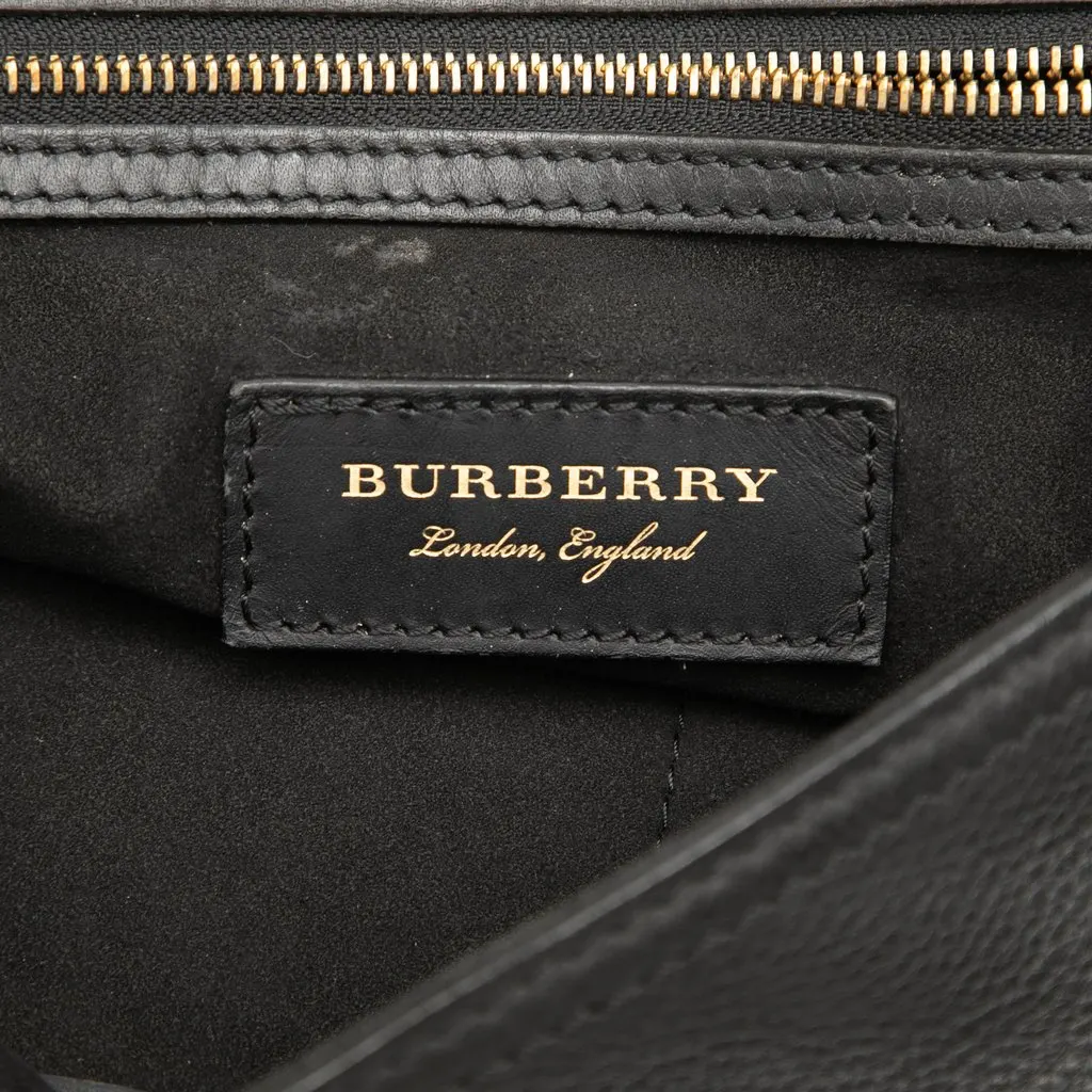 Burberry Medium Leather Bridle Crossbody Black Leather Very good - Box View