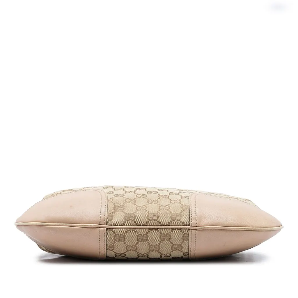 Gucci Small GG Canvas Princy Hobo Beige Canvas Good - Inside View