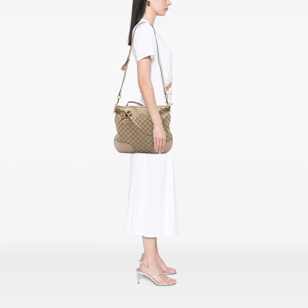 Gucci Small GG Canvas Princy Hobo Beige Canvas Good - Box View
