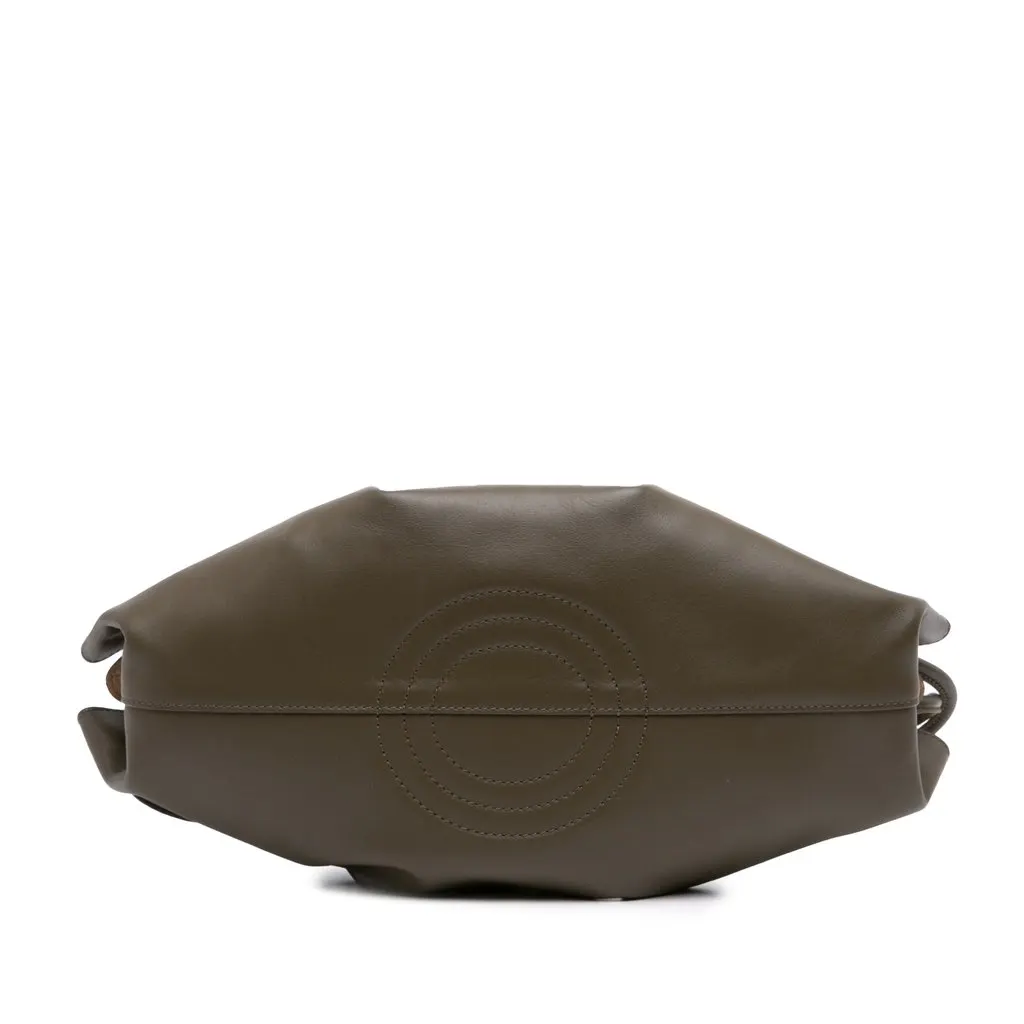 LOEWE Small Nappa Paseo Satchel Brown Leather Very good - Inside View