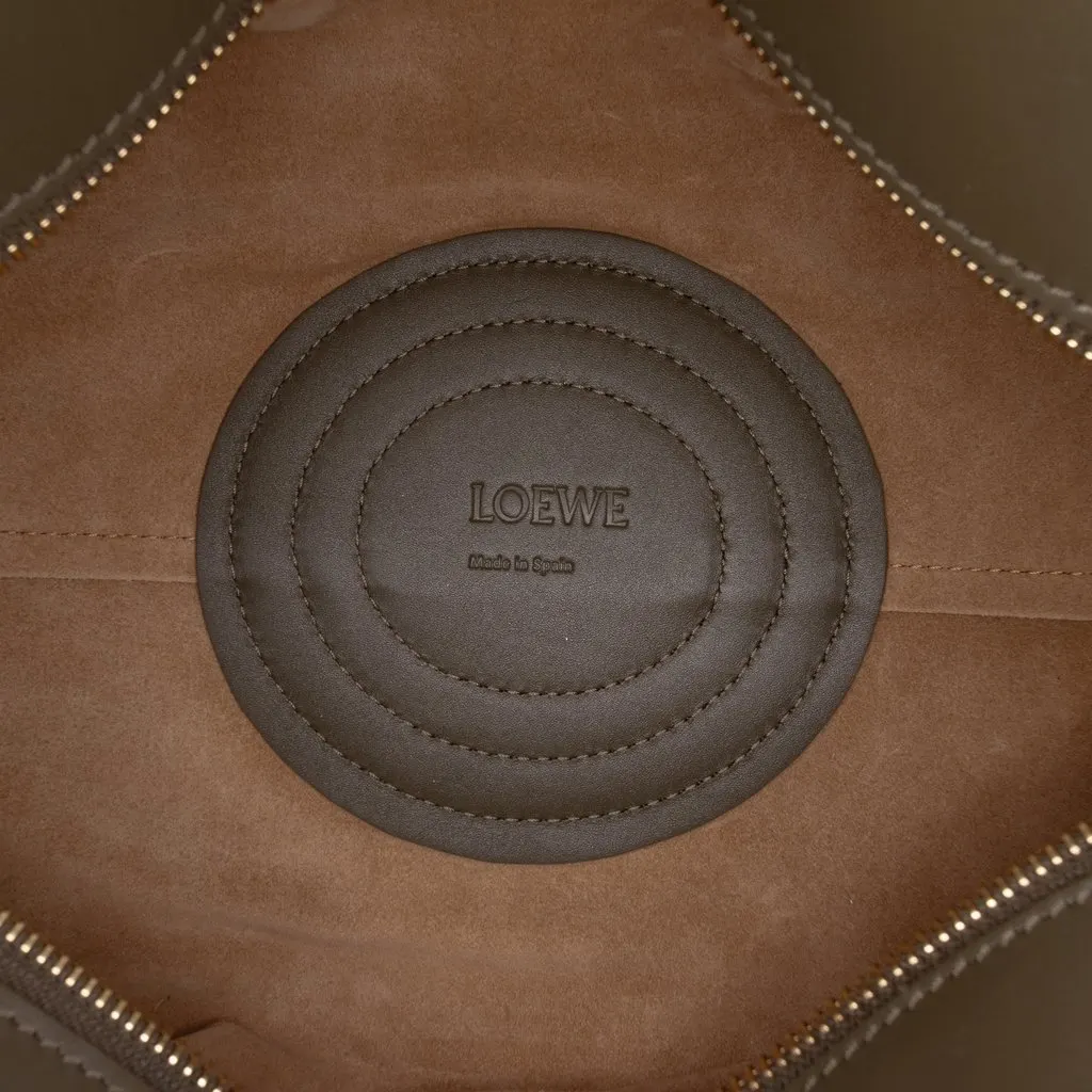 LOEWE Small Nappa Paseo Satchel Brown Leather Very good - Model View
