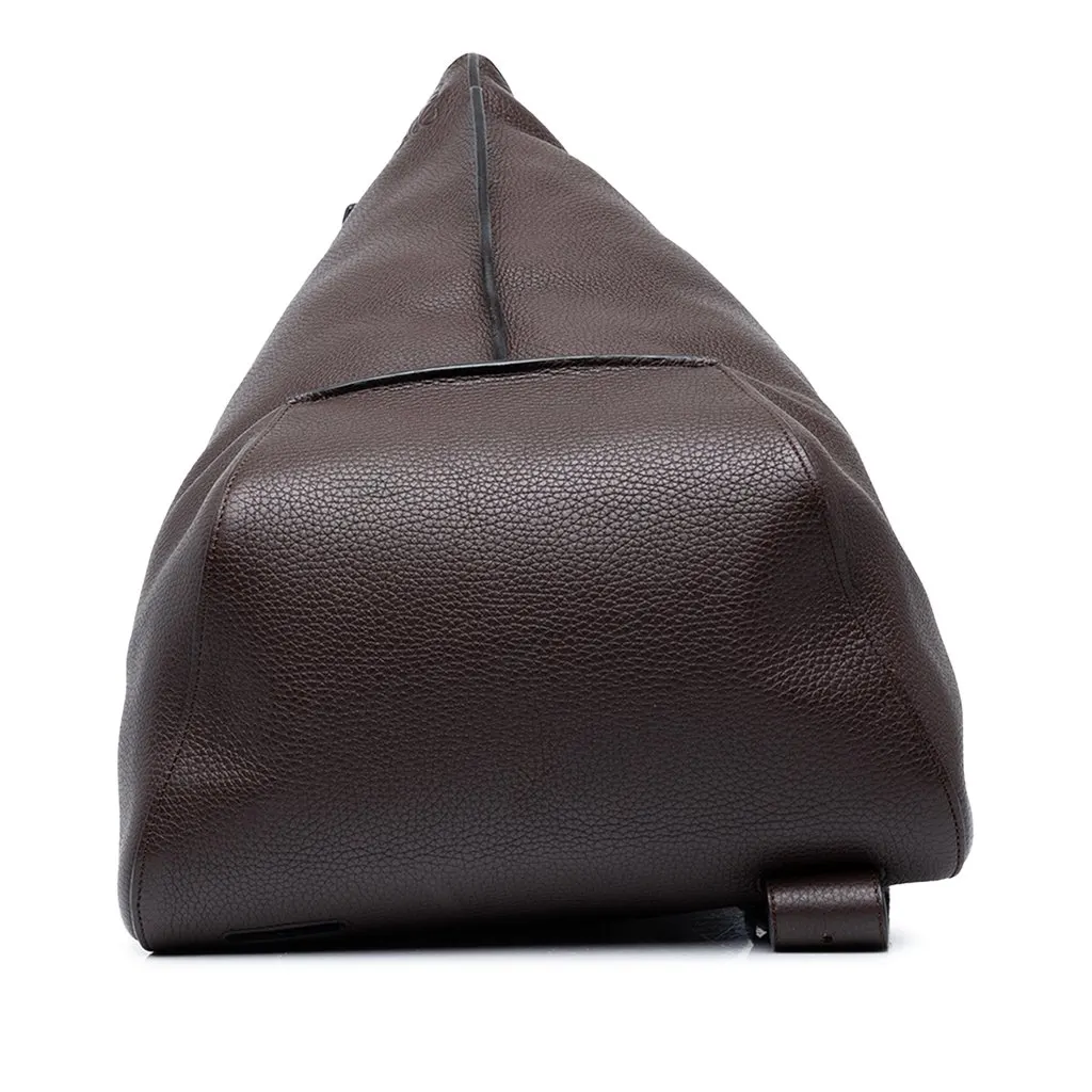 Loewe Leather Anton Sling Bag Brown Leather Good - Inside View