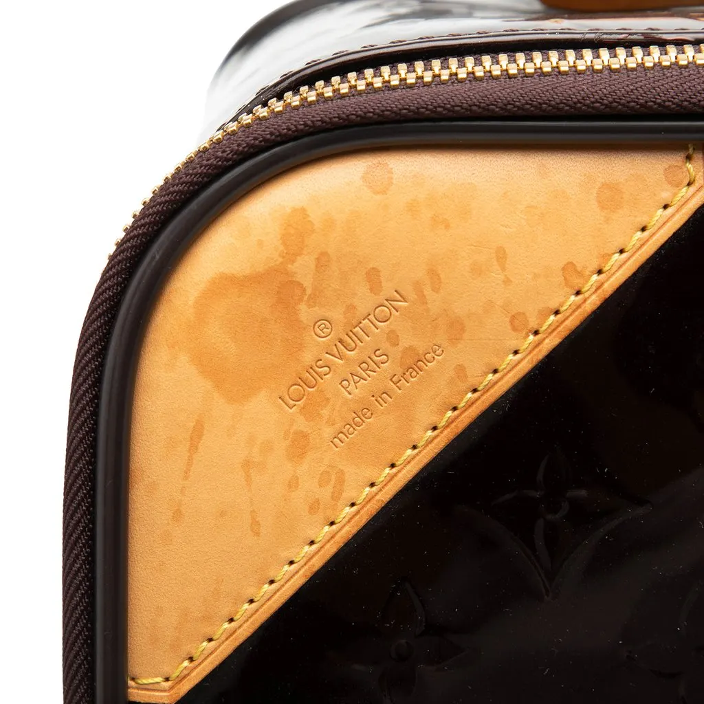 Louis Vuitton Monogram Vernis Pegase 45 Purple Leather Very good - Box View