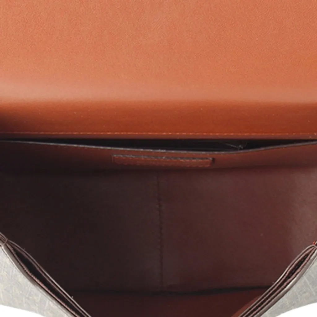 Saint Laurent Medium Coated Canvas Le Monogramme Buckle Crossbody Brown Very good - Box View