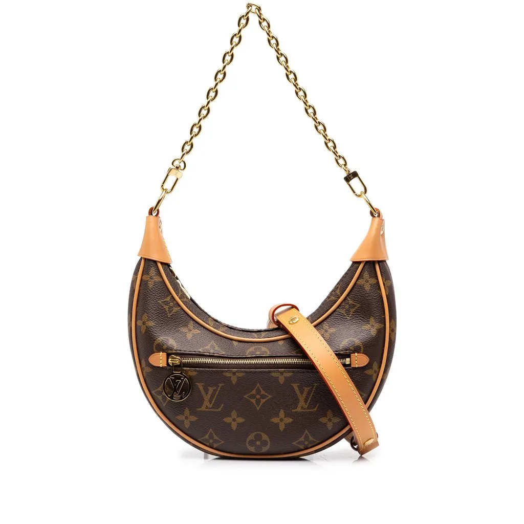 Louis Vuitton Monogram Loop Brown Canvas Good - Front View