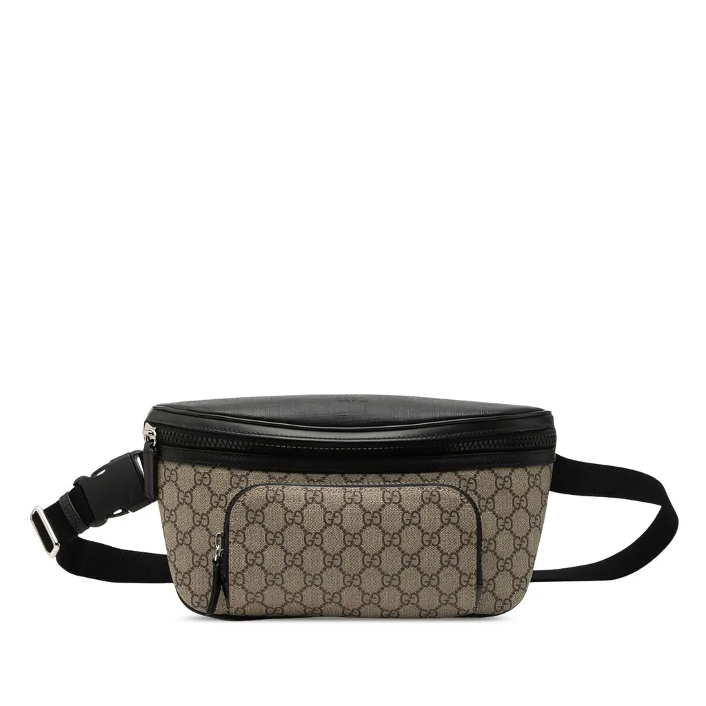 Gucci Large GG Supreme Eden Belt Bag Beige Very good - Front View