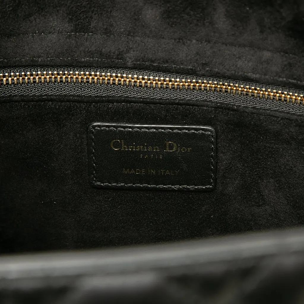 Dior Large Lambskin Cannage Lady Dior Black Leather Very good - Box View