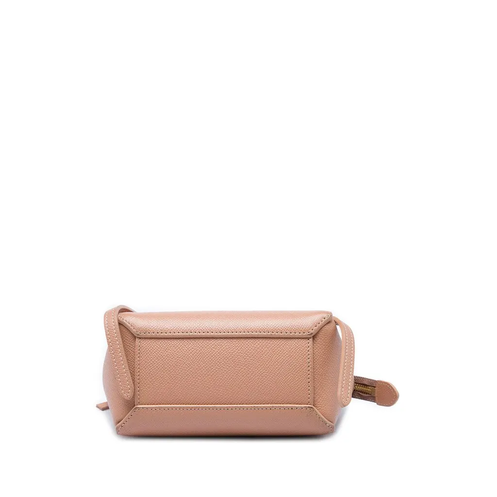 Celine Pico Grained Calfskin Belt Bag Brown Leather Very good - Inside View
