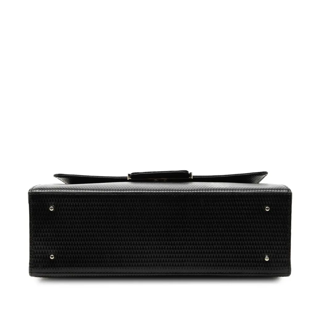 Saint Laurent Leather Shoulder Bag Black Leather Good - Inside View