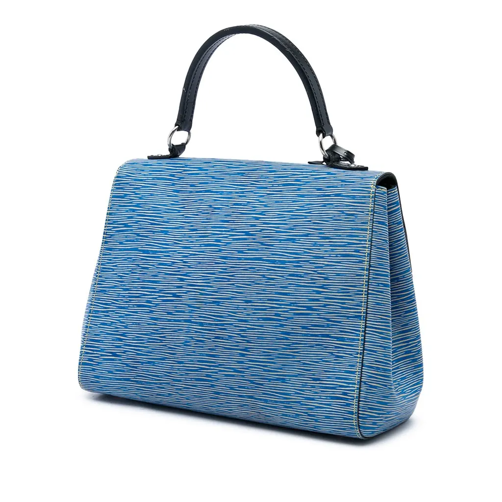 Louis Vuitton Epi Denim Cluny MM Blue Leather Good - Back View