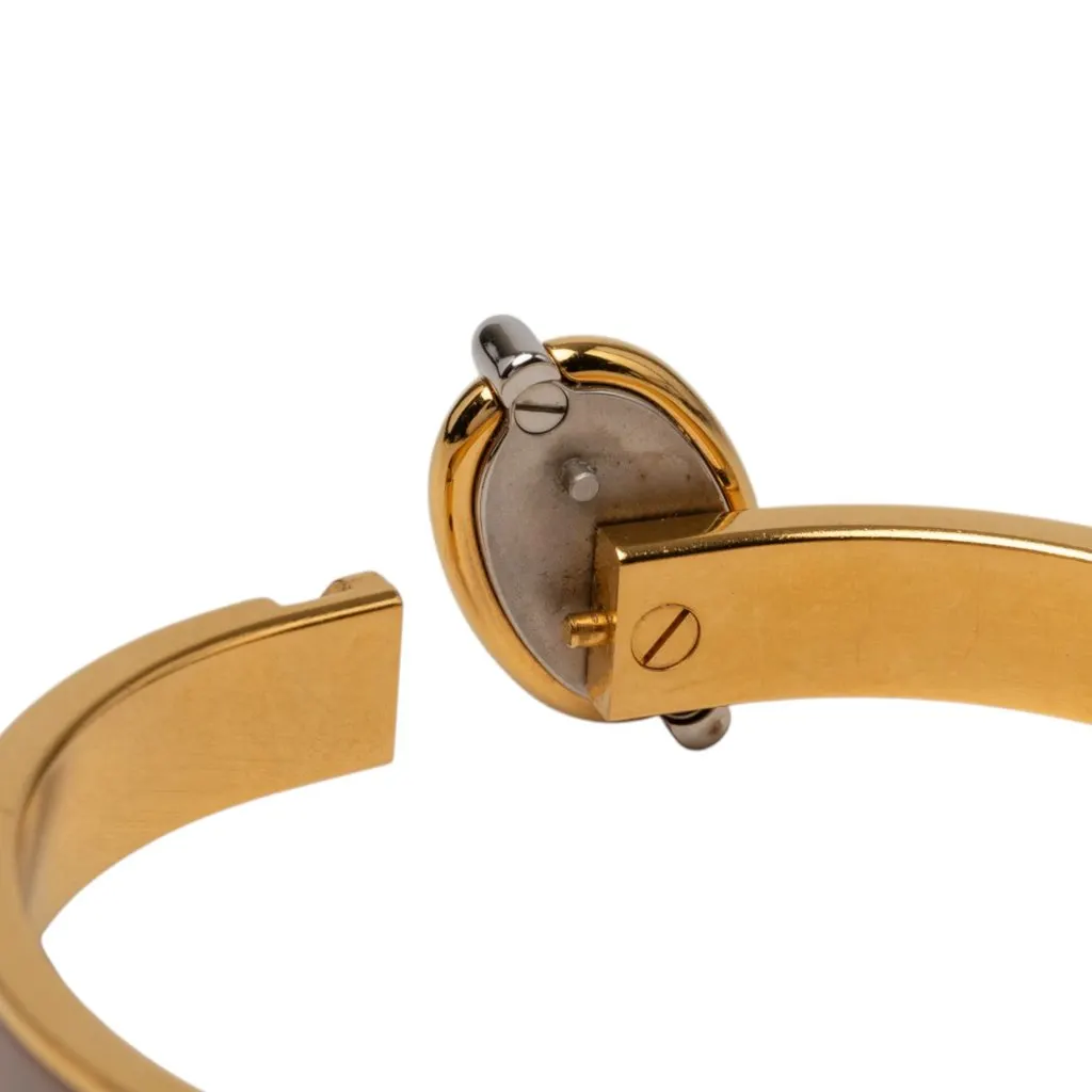 Hermès Mini Enamel Clic Chaine d Ancre Bracelet PM Brown Enamel Very good - Box View