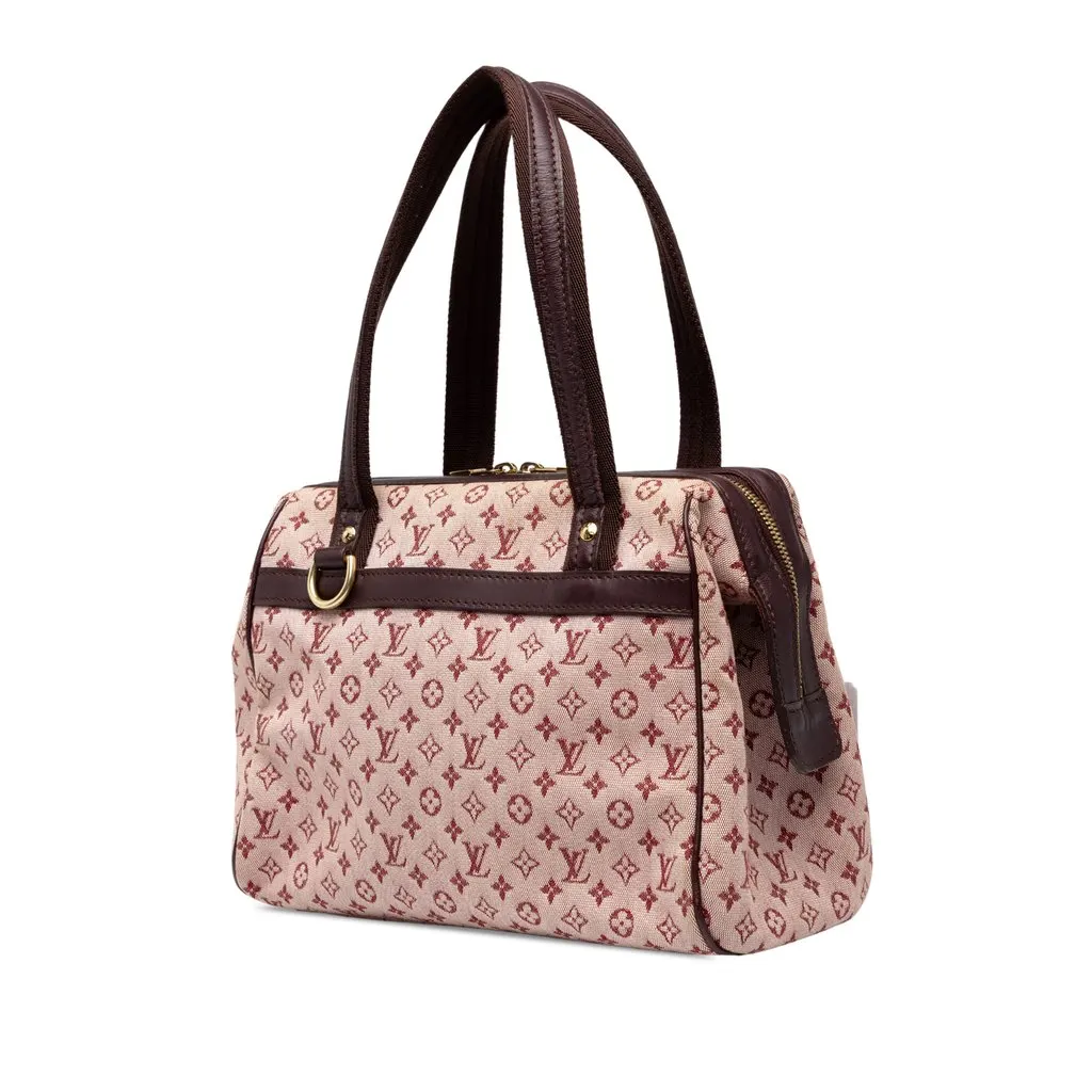 Louis Vuitton Monogram Mini Lin Josephine PM Red Canvas Good - Back View