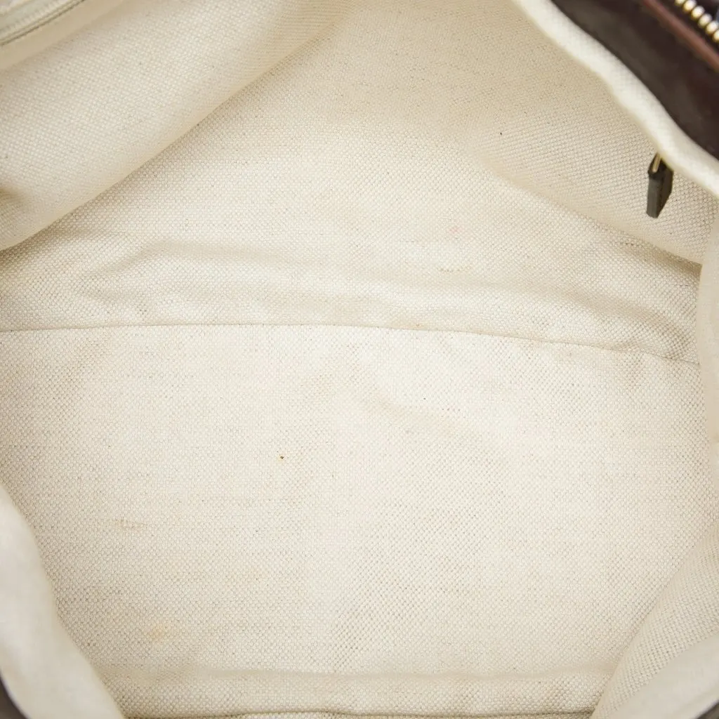 Gucci Guccissima Sukey Satchel Brown Leather Very good - Model View
