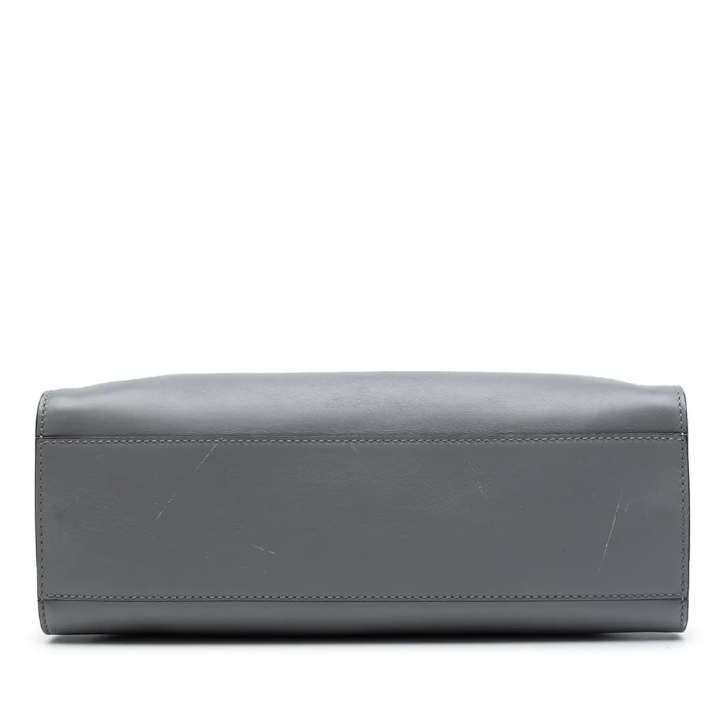 Gucci Small Calfskin Bamboo Web Nymphaea Satchel Grey Leather Very good - Inside View