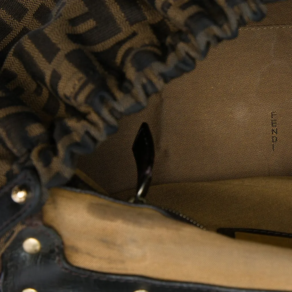 Fendi Medium Zucca Canvas Magic Handbag Brown Very good - Model View