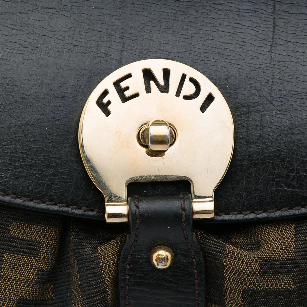 Fendi Medium Zucca Canvas Magic Handbag Brown Very good - Box View