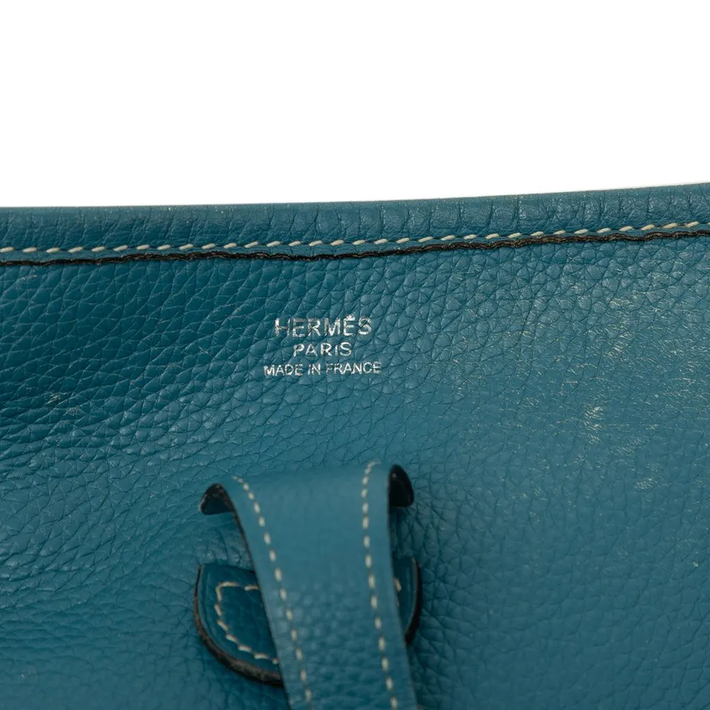 Hermès Clemence Evelyne I 29 Blue Leather Very good - Box View