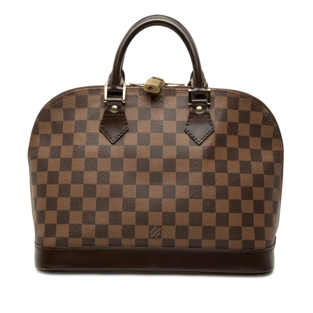 Louis Vuitton Damier Ebene Alma PM Brown Canvas Very good - Front View
