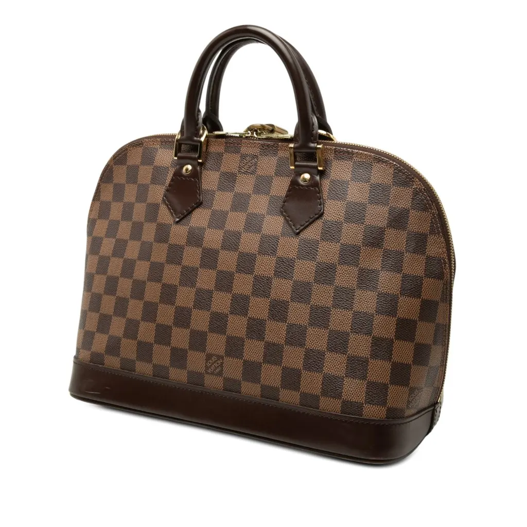 Louis Vuitton Damier Ebene Alma PM Brown Canvas Very good - Back View