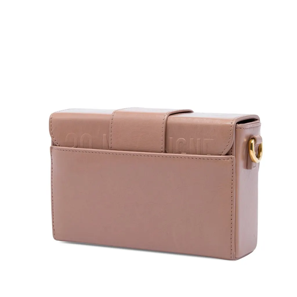Dior Leather 30 Montaigne Box Bag Brown Leather Very good - Back View
