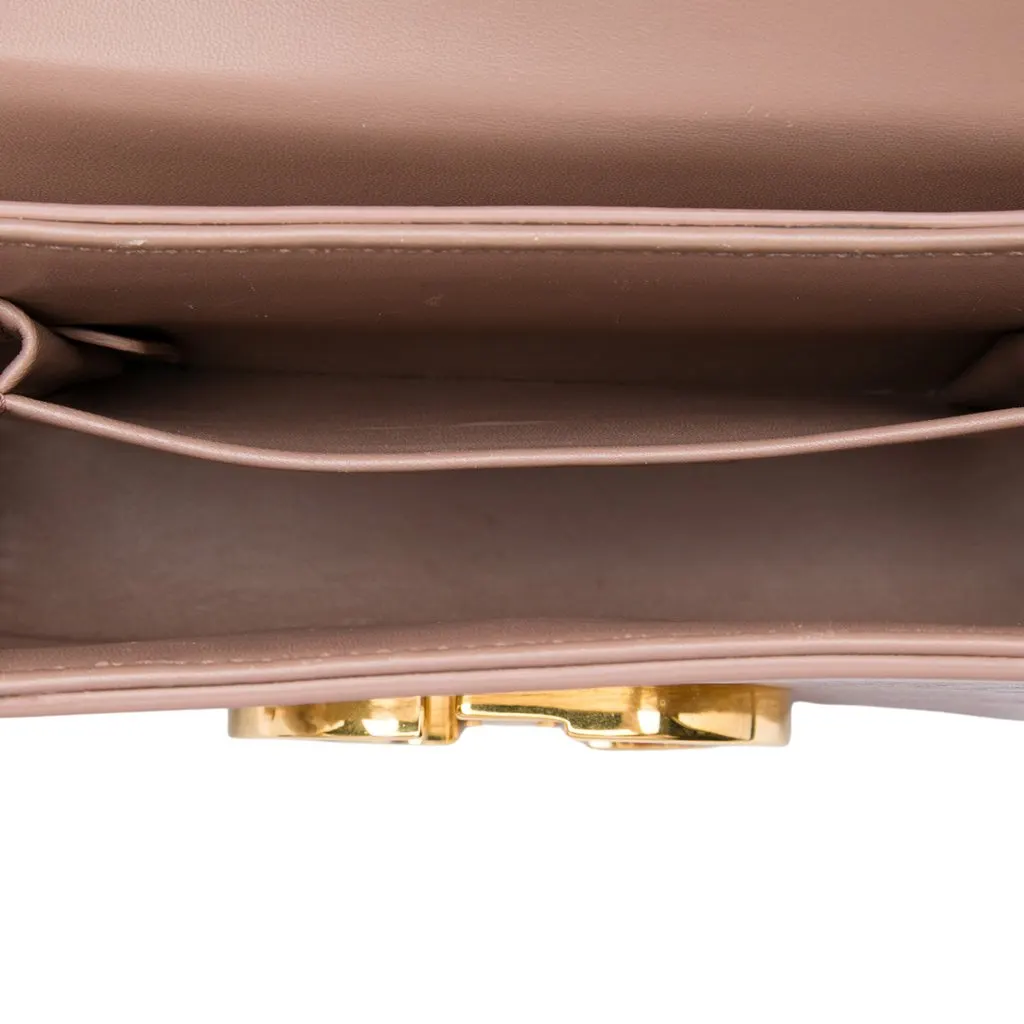 Dior Leather 30 Montaigne Box Bag Brown Leather Very good - Model View