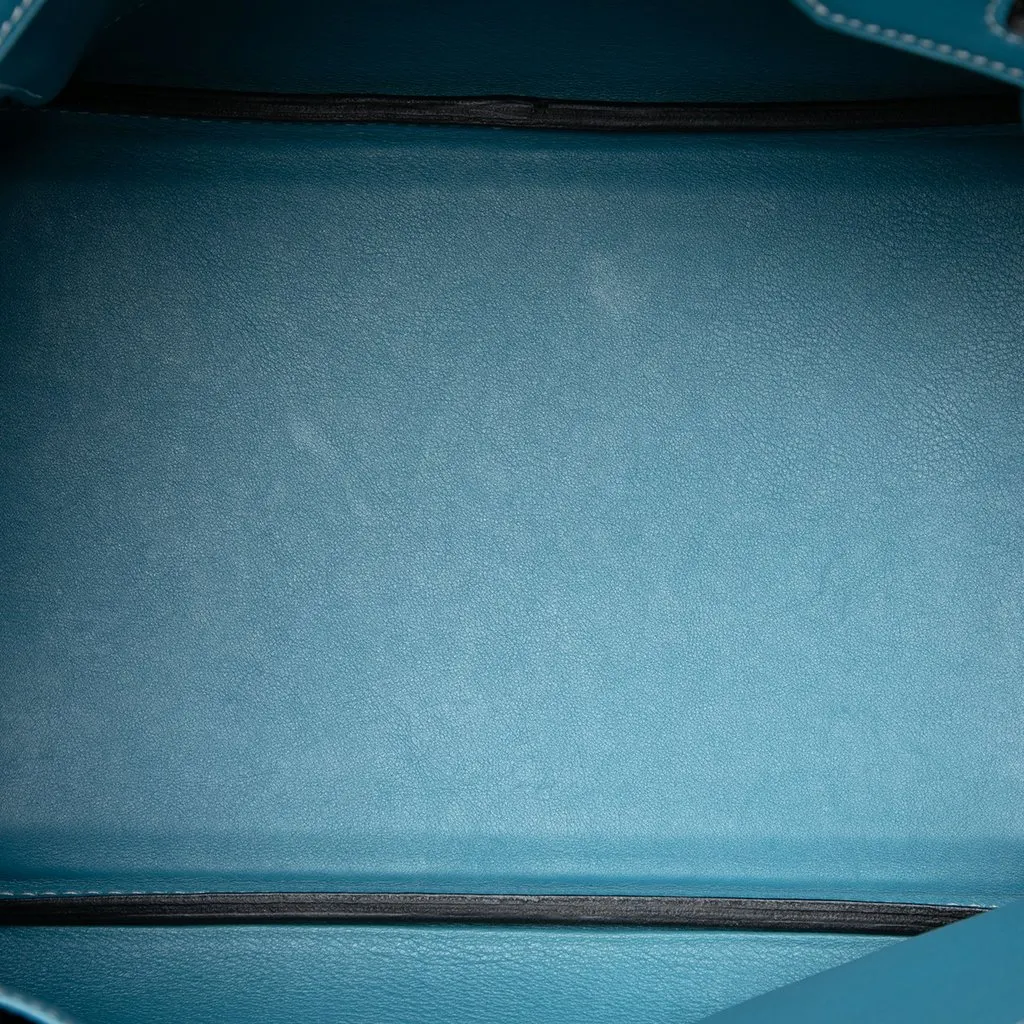 Hermès Swift Birkin Retourne 35 Blue Leather Very good - Model View
