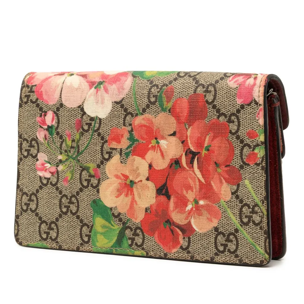 Gucci Mini GG Supreme Blooms Dionysus Crossbody Beige Very good - Back View